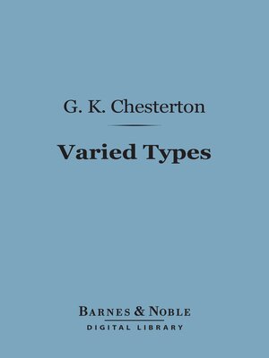 cover image of Varied Types (Barnes & Noble Digital Library)